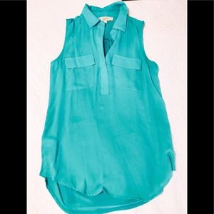 Loft sleeveless teal Shirt